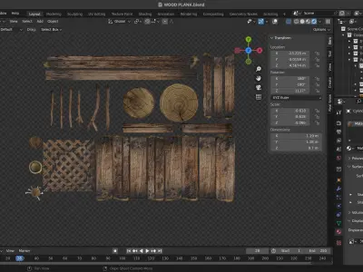 WOOD ASSETS 3D model