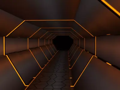 Sci Fi Corridor  3D model purchase