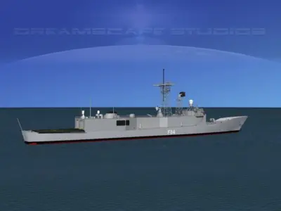 Spanish Frigate Reina Sofia F84 3D model
