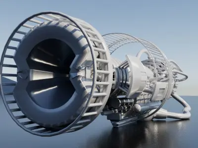 engine jet 3D model