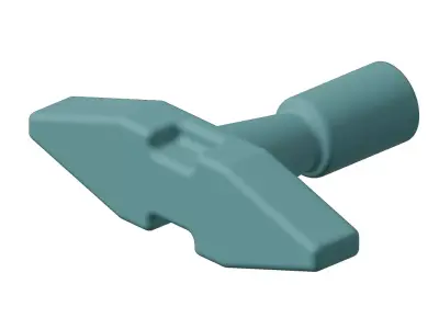 Plastic Industrial Drum Key Toy 3D model