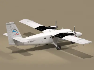 DHC6 Twin Otter 3D model
