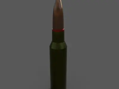 Rifle cartridge  3D model