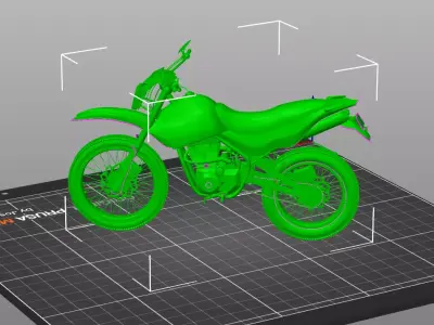 Enduro Dirt Bike Racing 250cc 3D Model  3D print model