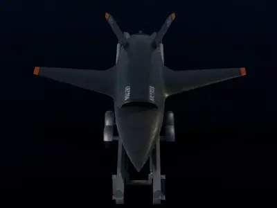 Kratos XQ-58 Valkyrie Low-poly 3D model