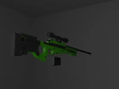 Arctic Warfare Magnum - AWM Free 3D model