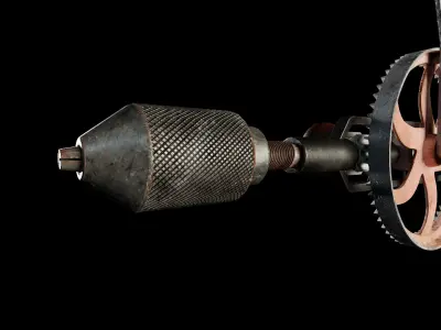 3D Functional Hand Driller 3D model