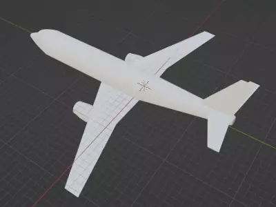 Fictional Twin Engine Jetliner a320 series Inspired 3D model