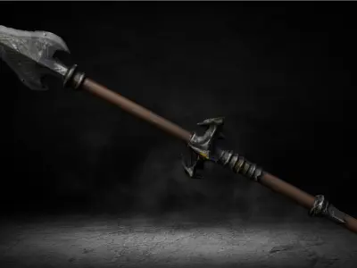 Medieval Ancient Spear High-poly 3D Model 3D model
