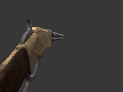 Henry rifle model 1860 3D model