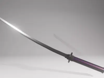 katana sword 3D model order