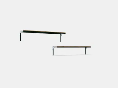 FJALLBO Wall shelf combination Low-poly 3D model