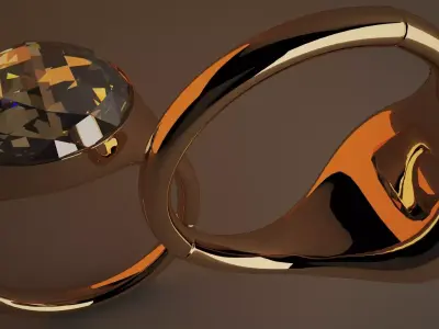 GOLD RING 3D model