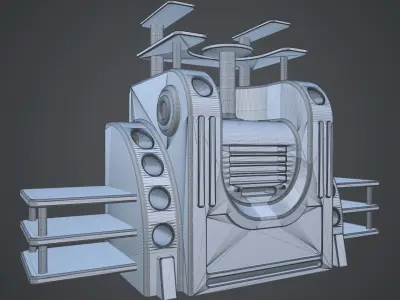Sci-fi asset 5 - high poly 3D model