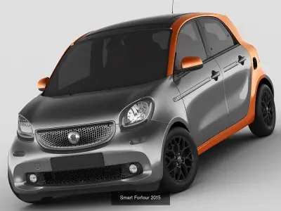 Smart Fortwo and Forfour 3D Model Pack