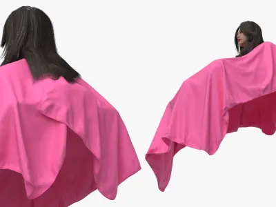  Haircutting Cape with Woman Head 