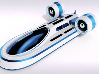 Hovercraft 3D model purchase