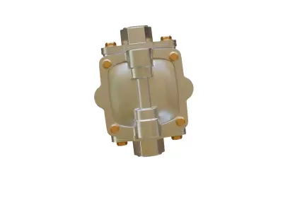 Trailer Air Brake Spring Brake Control Valve  3D Model Low-poly 3D model