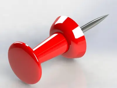 drawing pin 3D model