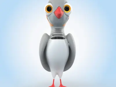 Zebra Finch 3D model