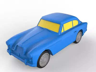 Aston Martin 1958 Classic Car 3D print model