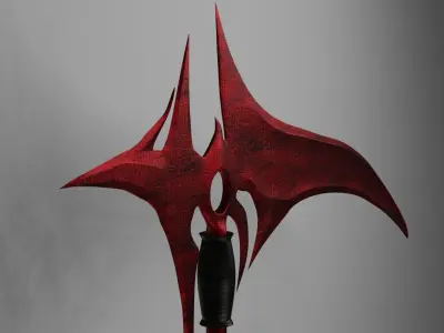 Red Scythe 3D model