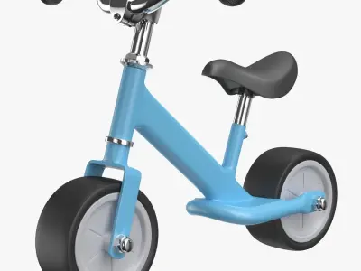 Pedal Balance Bike Walking Bicycle for Kids 3D model