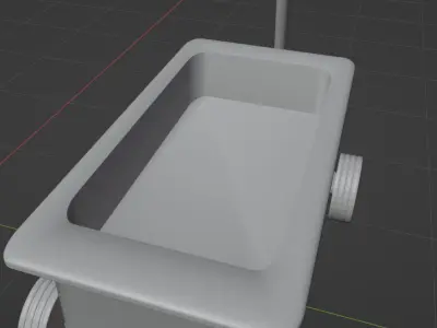 Toy Wagon Low-poly 3D model