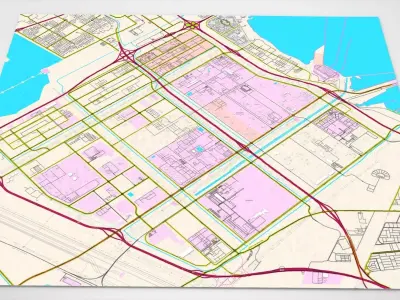 Saudi Aramco Jubail Refinery Company  3D model