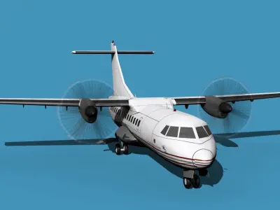 ATR-42-320 Atlantique Air Assiatance 3D model