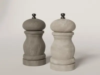 Industrial salt and pepper grinders 3D model