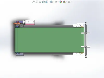No motor drives the assembly line 3D model