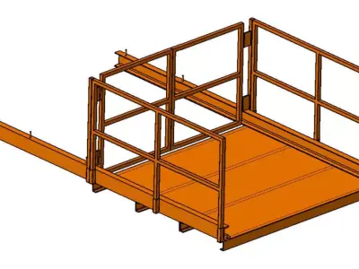 Industrial Platform  Free 3D model