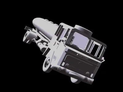 Ashok Leyland tanker Free low-poly 3D model