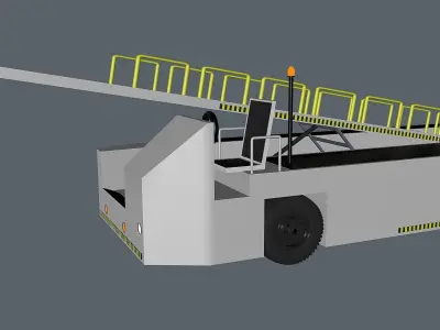 Luggage Loader  Low-poly 3D model