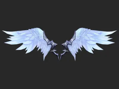20 Fantasy Wing Collectin Low-poly 3D model