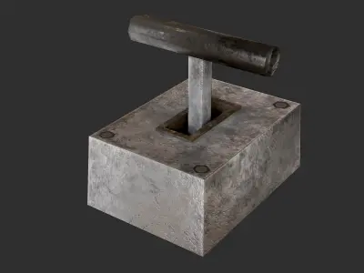 Levers buttons and switches pack Low-poly 3D model