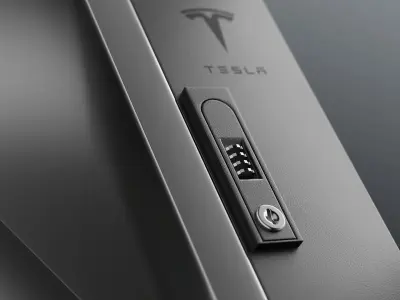 Cyberpunk - 3D Model of Tesla Charging Box  3D model