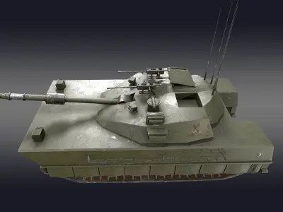 M1 Abrams Tank Military Game Ready 3D model