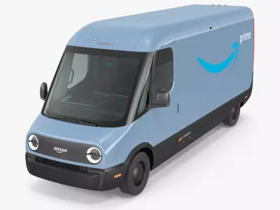 Amazon Electric Delivery Van 3D model purchase