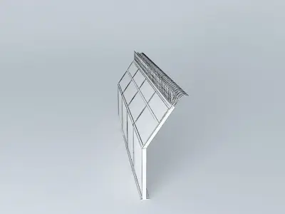 Observation Deck Security Safety Barrier Free 3D model