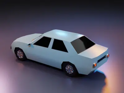low poly car Free low-poly 3D model by ovee