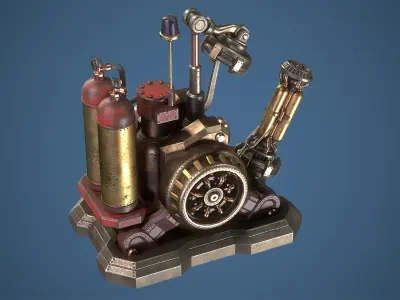 Charger Low-poly 3D model