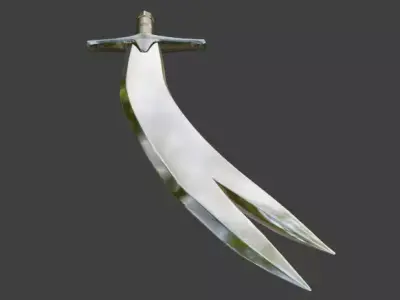 Zulfiqar 3D model  Low-poly 3D model