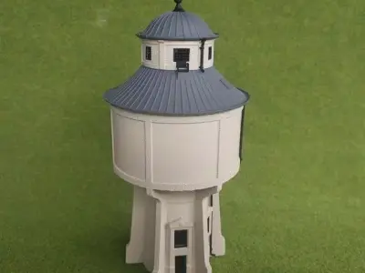 Austrian Water Tower Graz 1-160 resin 3D print model