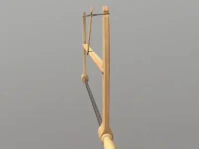 Frame Saw  Low-poly 3D model