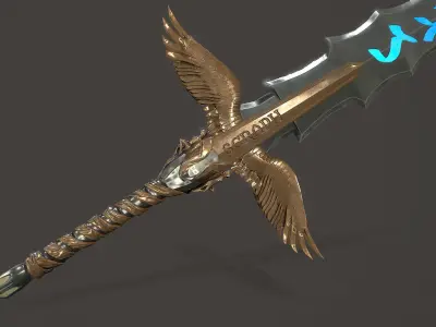 Sword of Heaven Low-poly 3D model purchase