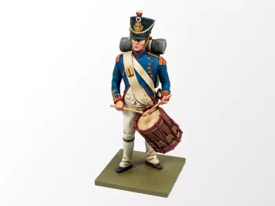 French Artillery Drummer 1809 3D print model