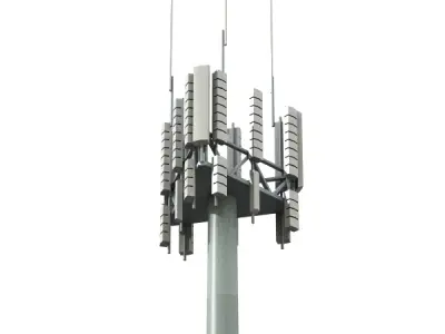 Cell Phone Tower 3D model get