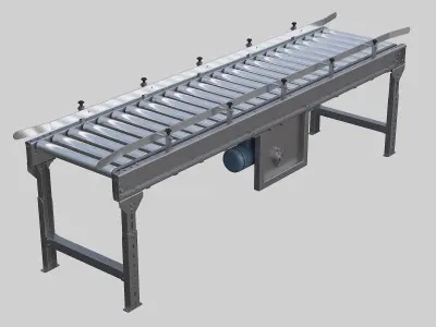 Single chain roller conveyor 3D model
